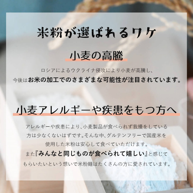 【数量限定】グルテンフリー米粉ヌードル　国産白米麺×４・国産玄米麺×４　合計８パック(８人前)セット2