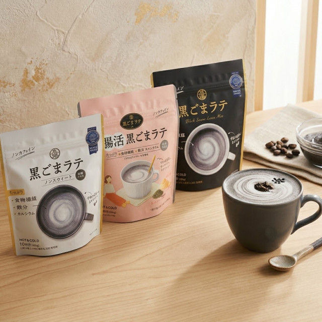 【ママノユメ会員限定価格】九鬼 黒ごまラテ 飲み比べ3種セット（定番・ノンスウィート・腸活）